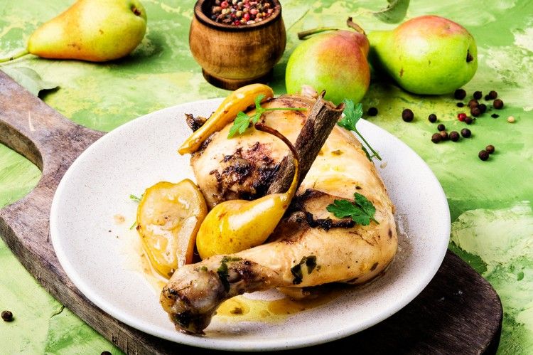 Birnen Rezepte Herzhaft schnelle Hähnchen Gerichte zum Abendessen
