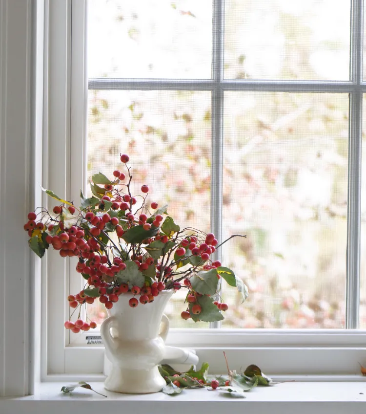 Herbstblumen Dekoideen einfach Fensterbank Deko Herst