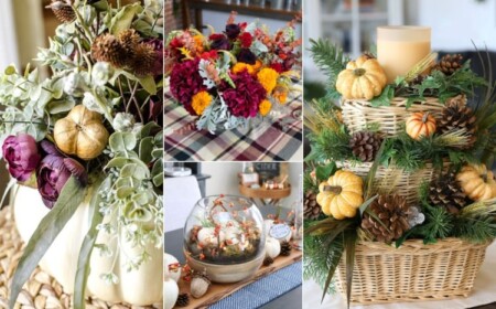 Herbstgestecke selber machen mit Herbstblumen, künstlichen Blumen oder Trockenblumen