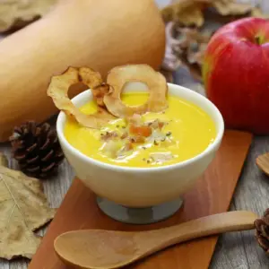 Kürbissuppe mit Hackfleisch Herbst Rezepte mit Fleisch