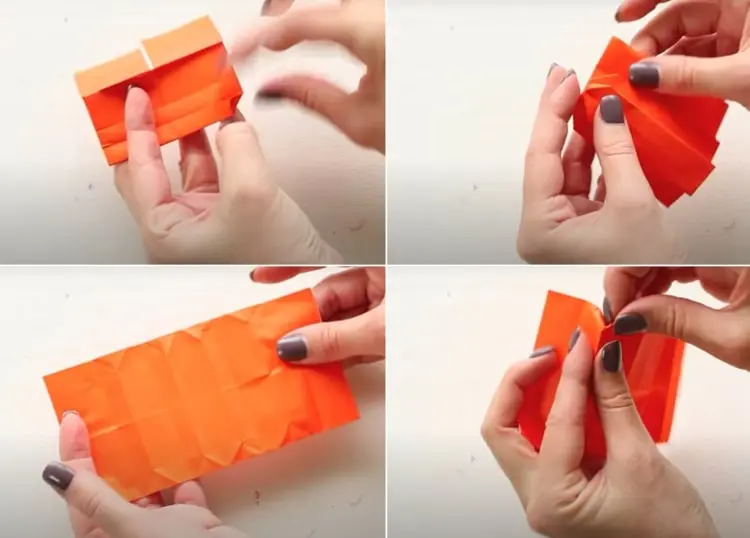Mit Origami-Falttechnik schöne, herbstliche Figuren selber basteln