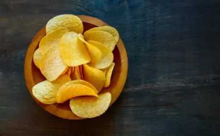 Pringles selber machen mit Kartoffelpüreepulver und Maisstärke