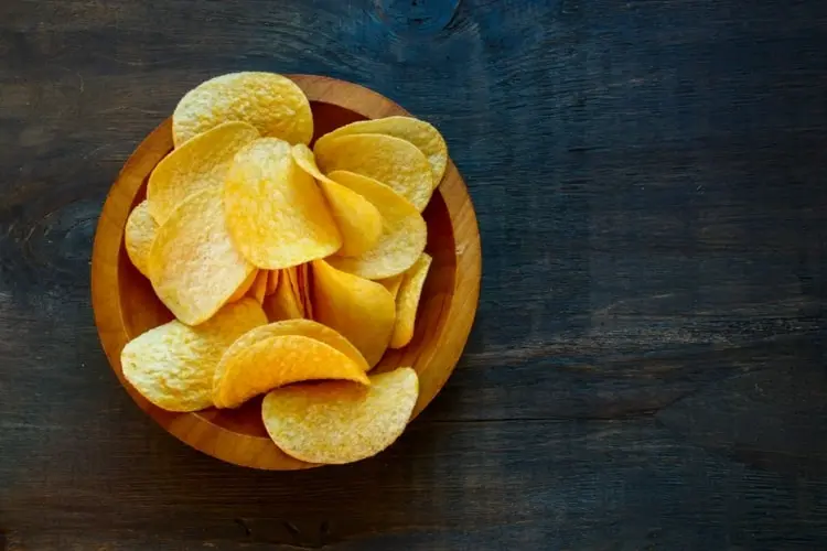 Pringles selber machen mit Kartoffelpüreepulver und Maisstärke
