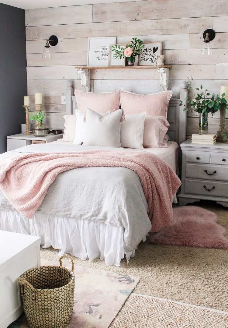 Schlafzimmer verschönern mit Textilien Bettkissen Bettwurf