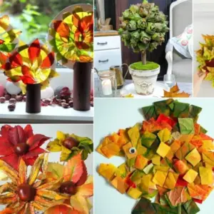 Schönes aus Herbstlaub basteln - Kunterbunte Ideen für Dekorationen