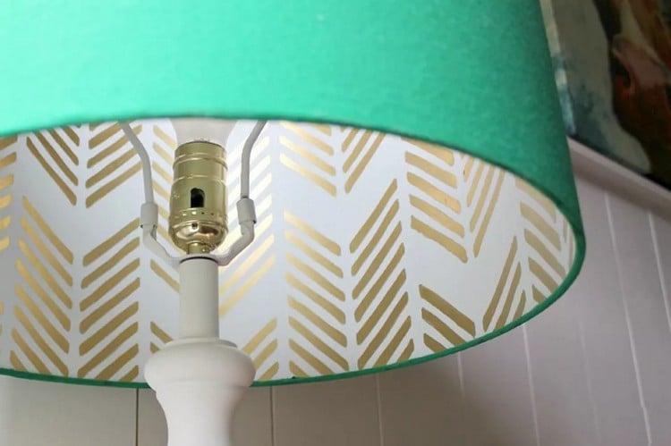 Wie kann man einen alten Lampenschirm neu gestalten