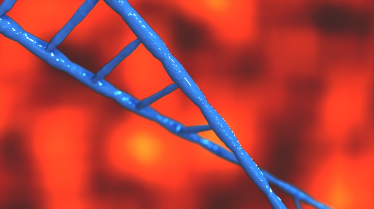 blaues dna molekül als genmutation verursacht aggressive form von alzheimer
