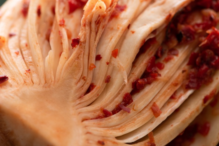 fermetnierte kimchi und pflazliche lebensmittel für bessere verdauung