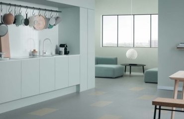 Linoleum-Küchenboden