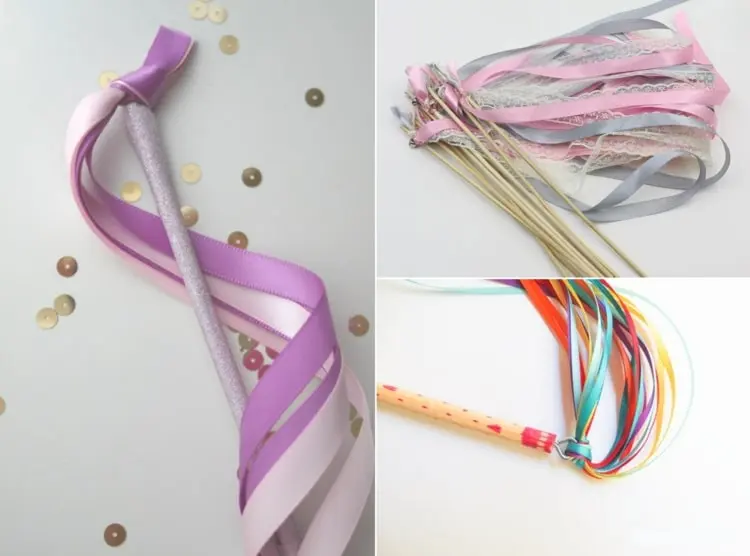 Einfache Idee für Accessoires für Mädchen mit Bändern