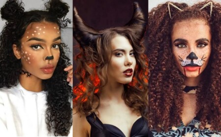 Halloween Frisuren für lange Haare Devil Horns Frisur Anleitung