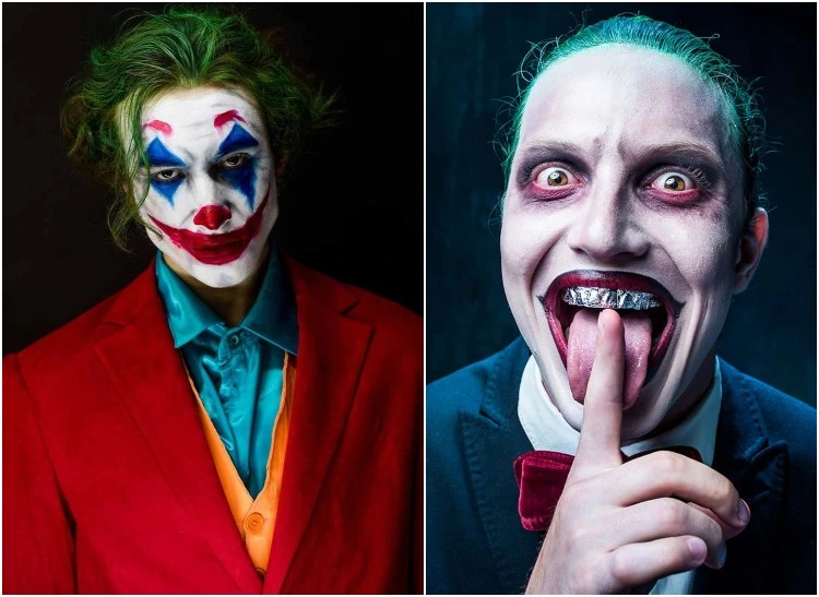 Halloween Joker schminken Ideen für Männer