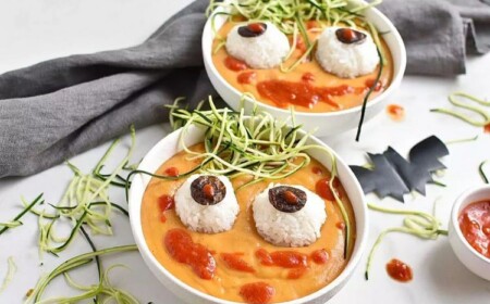 Halloween Suppe für Kinder DIY Augensuppe