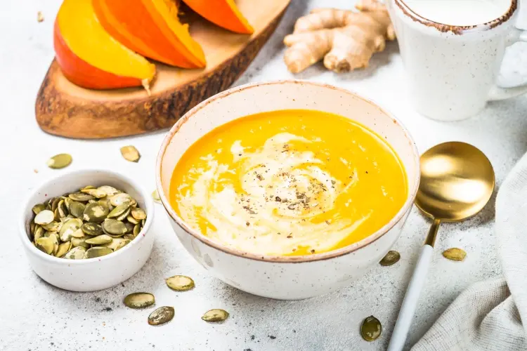 Pumpkin, Carrot and Ginger Soup Thermomix