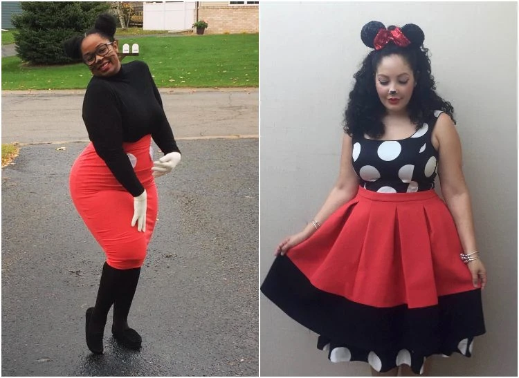 Minnie Maus Halloween Kostüme in großen Größen selber machen