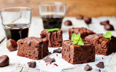 Rote Bete Kuchen gesund kalorienarme Brownies ohne Zucker