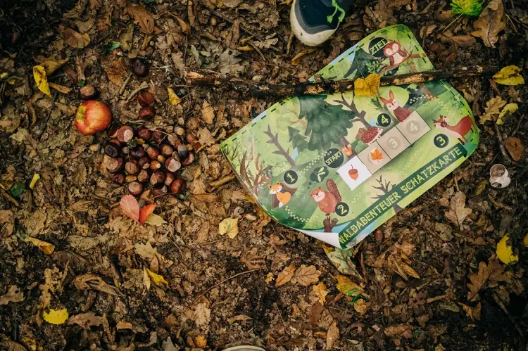 Schatzsuche im Wald organisieren mit fertiger Karte von Ausgefuxt