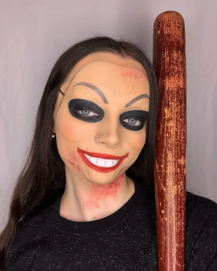 The Purge schminken Anleitung gruseliges Halloween Makeup