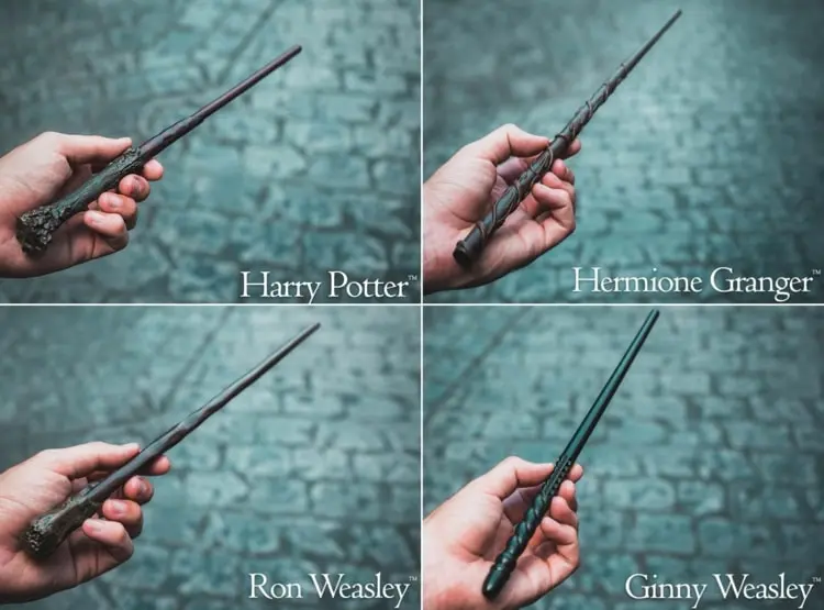 Vorlagen für Harry Potter, Ginny und Ron Weasley und Hermine Granger