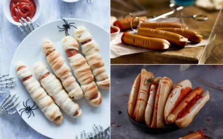 Würstchen zu Halloween servieren - Rezepte und Ideen für Mumien, Finger, Hotdogs und Spinnen