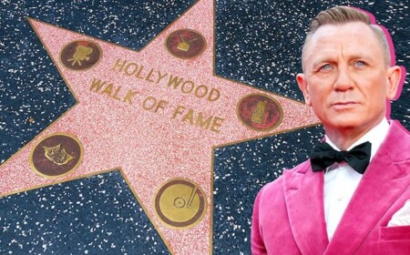 britischer darsteller in der rolle von 007 agenten erhält stern auf walk of fame in hollywood