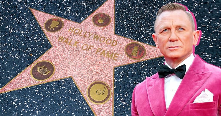 britischer darsteller in der rolle von 007 agenten erhält stern auf walk of fame in hollywood