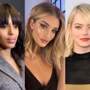 elongated Bob Trendfrisur Herbst 2021 Bob mit Pony stylen