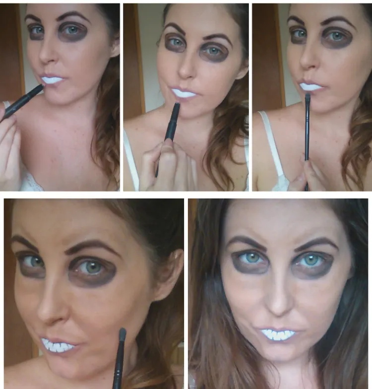 gruseliges Halloween Makeup selber machen The Purge schminken Anleitung
