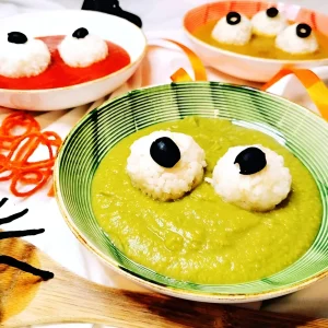 Halloween Suppe für das Buffet oder als Vorspeise gruselig gestalten