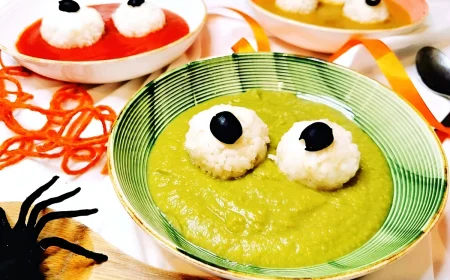 Halloween Suppe für das Buffet oder als Vorspeise gruselig gestalten