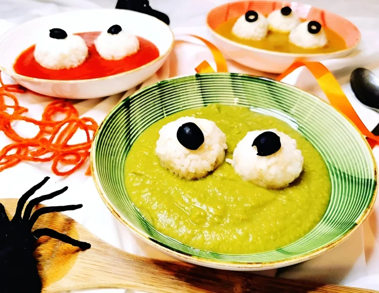 Halloween Suppe für das Buffet oder als Vorspeise gruselig gestalten