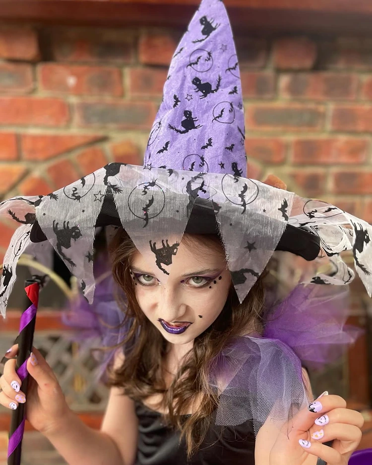 hexe schminken kinder einfach halloween