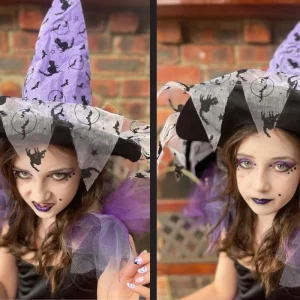 kind als hexe schminken zu halloween