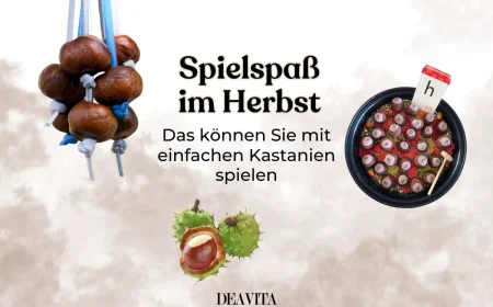 Spiele mit Kastanien selber basteln für große und kleine Kinder