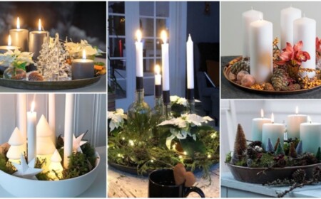 Adventskranz in Schale arrangieren - Ideen