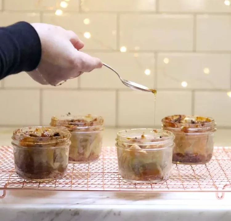 Apfelkuchen Backmischung im Glas einfache Weihnachtsgeschenke aus der Küche selber machen