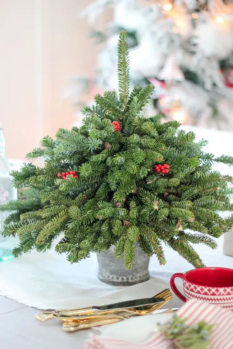 Mini Weihnachtsbaum für den Tisch