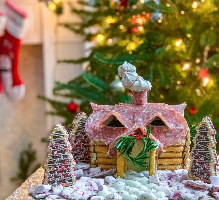Fingerfood Weihnachten mal anders herzhaftes Lebkuchenhaus bauen