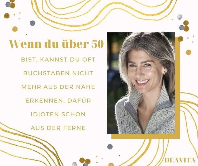 Frauen ab 50 Geburtstag feiern kostenlose Grusskarte