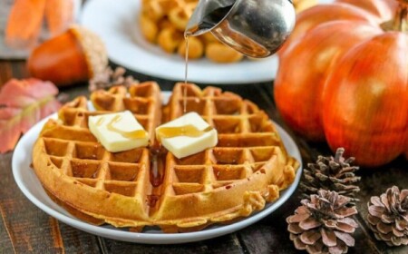 Kürbiswaffeln herzhaft zubereiten Original Rezept