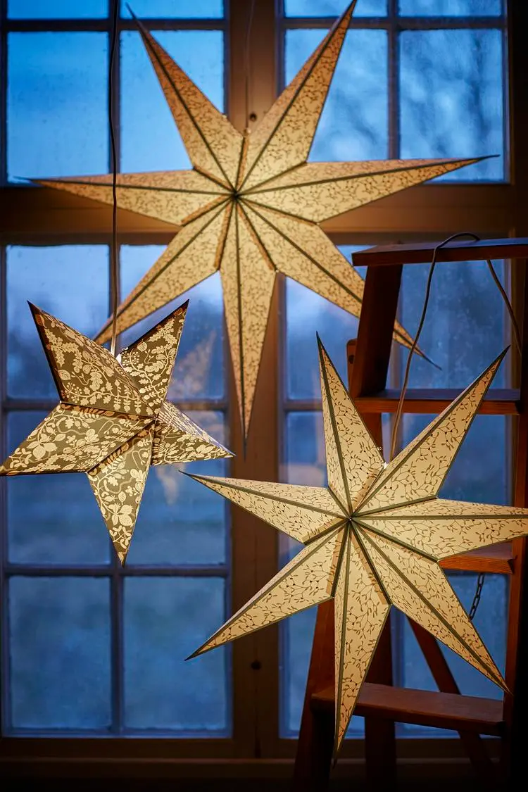 Leuchtenschirm Strala Stern von Ikea als Weihnachtsdeko 2021