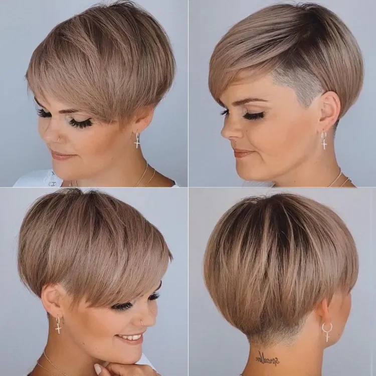 Pixie Bob mit Undercut 2021 Kurzhaarfrisuren für feines Haar