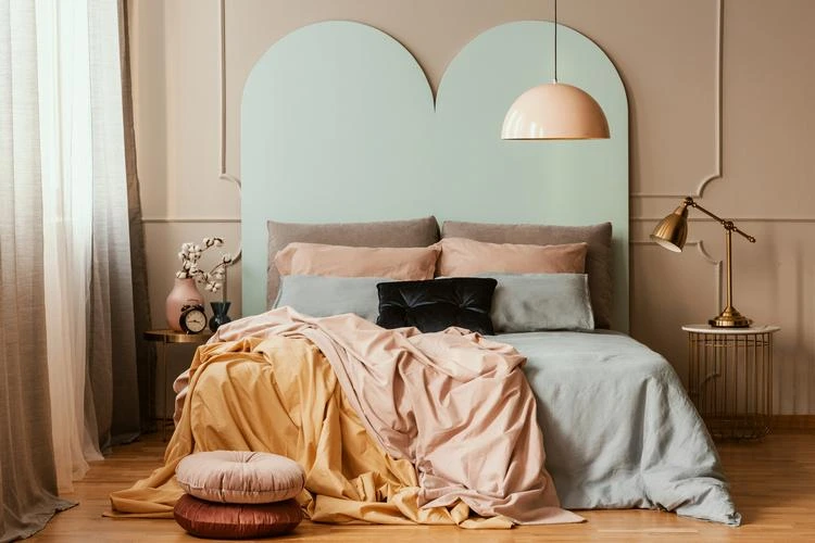 Schlafzimmer Art Deco Stil Ideen Einrichtung und Farben