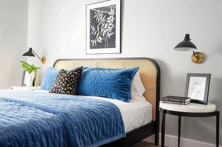 Schlafzimmer-Trends 2022 Art Deco Style abgerundete Kanten kräftige Farben