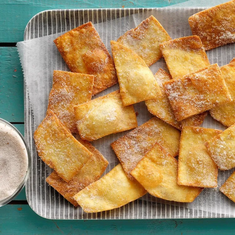 Tortilla Zimt Chips Rezept Wraps anders verwenden
