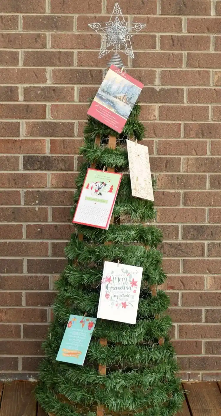 Weihnachtsbaum für Weihnachtskarten selber machen