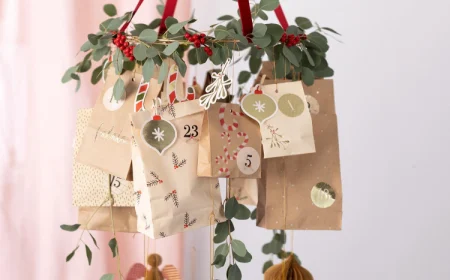 adventskalender papierbeuteln