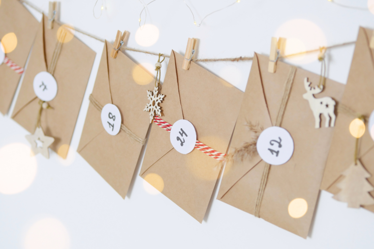 handgemachte adventskalender mit sprüchen