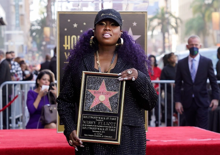 hiphop ikone missy elliott erhält zu ehren einen stern auf der walk of fame in hollywood