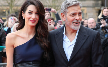 schauspieler george clooney mit seiner ehefrau amal alamuddin